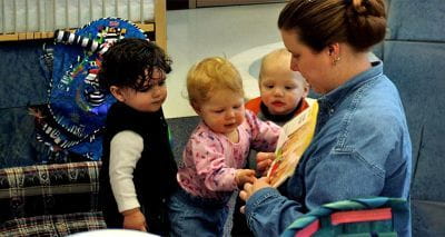 Jeet and Declan as toddlers in a BH classroom