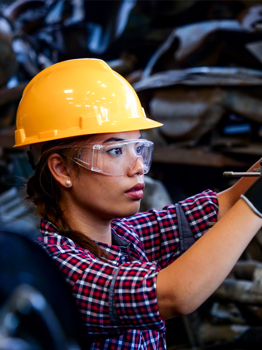 female manufacturing worker