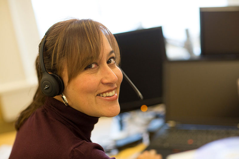 Employee retrained for call center customer service