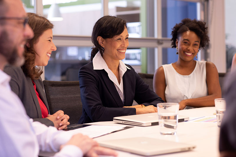 Employee resource group having a meeting