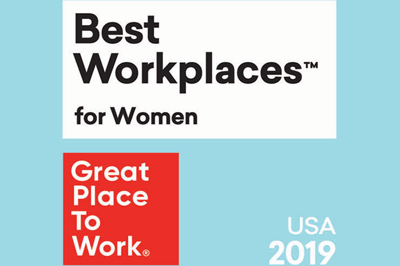 Great Place to Work's Best Workplaces for Women 2019 logo