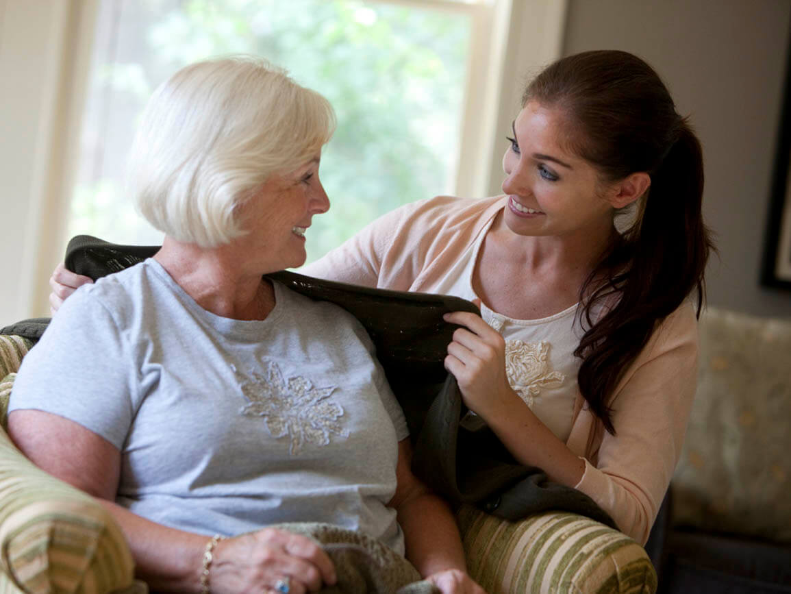 A grandmother and grandchild