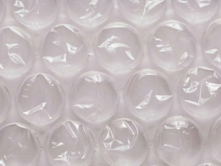 Bubble wrap used for play at home