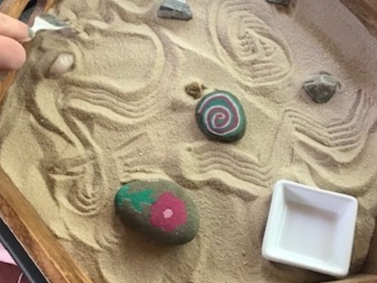 A zen garden for children to use as tool for self care