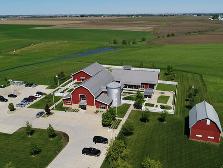 Aerial view of Yellow Iron Academy, a Bright Horizons child care center in Iowa
