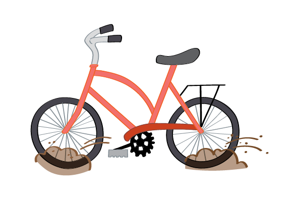 how to ride a bike illustration