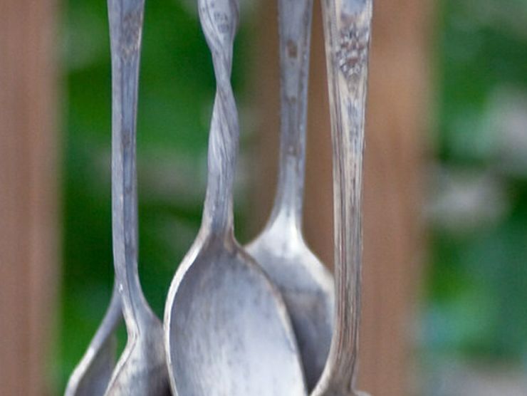 Wind chimes made out of spoons 