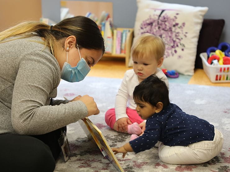 Bright Horizons teacher with infants