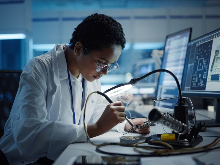 Black female engineer