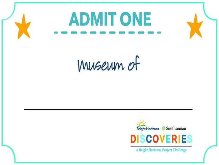 Museum of Me activity Smithsonian ticket