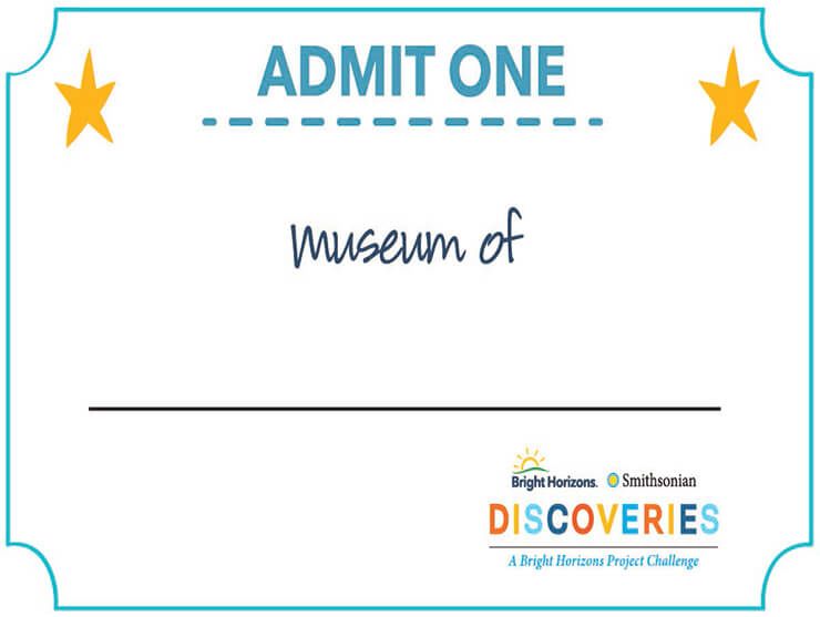 Museum of Me activity Smithsonian ticket