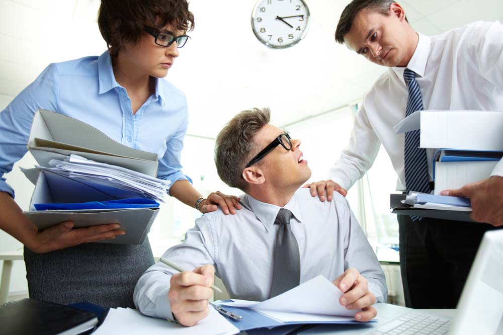 Employee facing work problems image