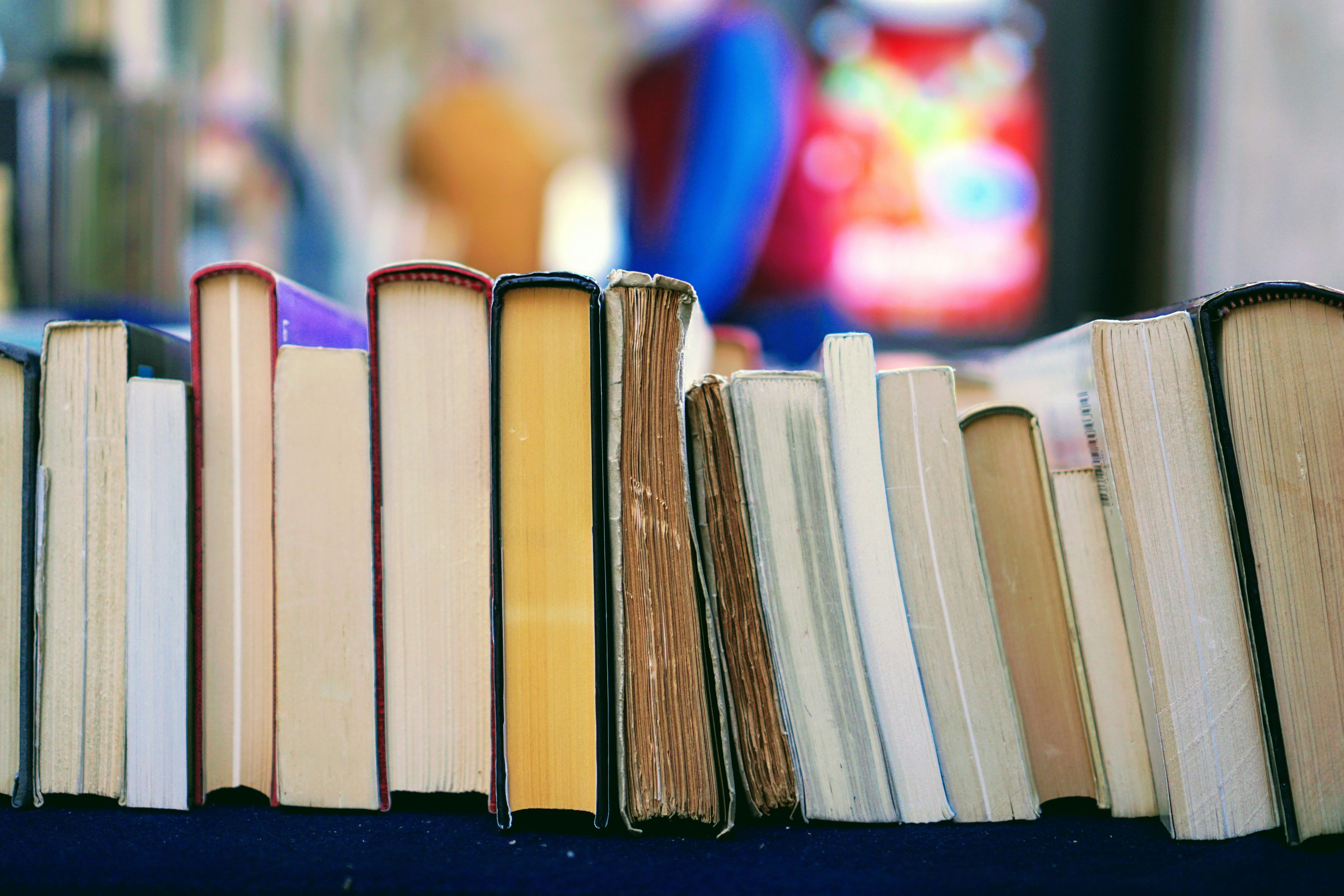 books in a row